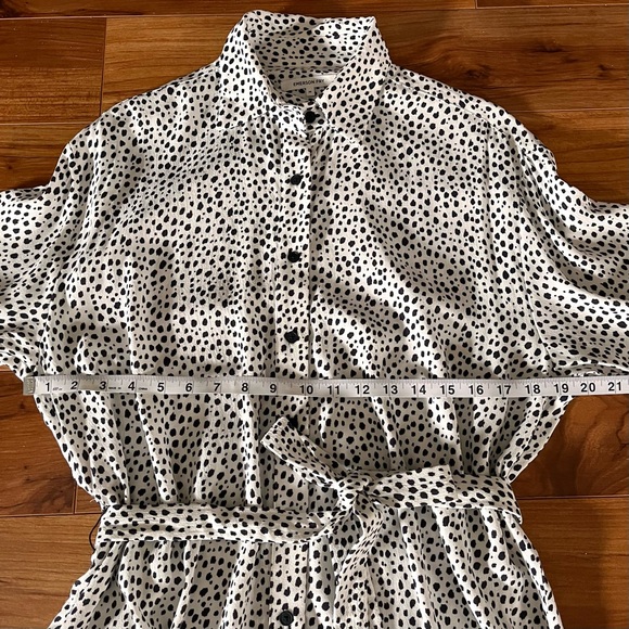 Emerson Fry Cheetah Shirt Dress Medium - Picture 8 of 16